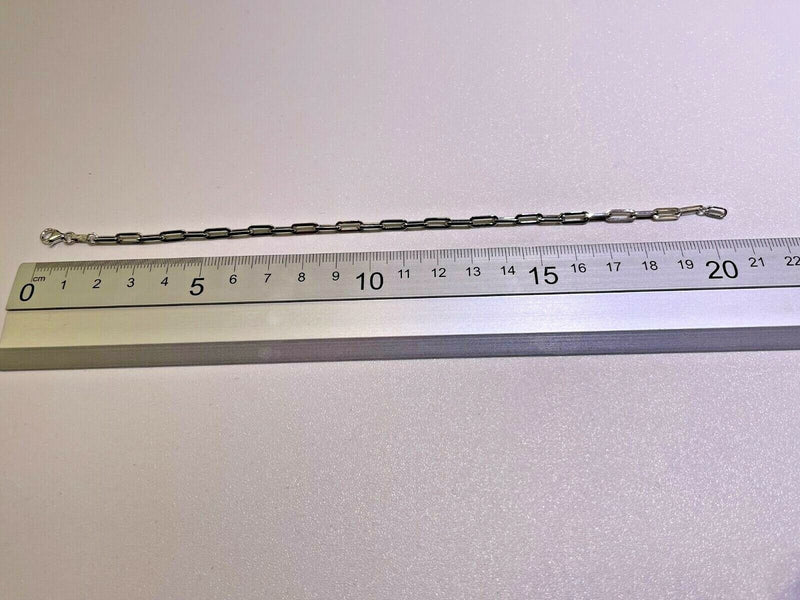 Bracciale Catena Donna , Oro Bianco 18kt Titolo 750 Grammi 3,01 Nuovo