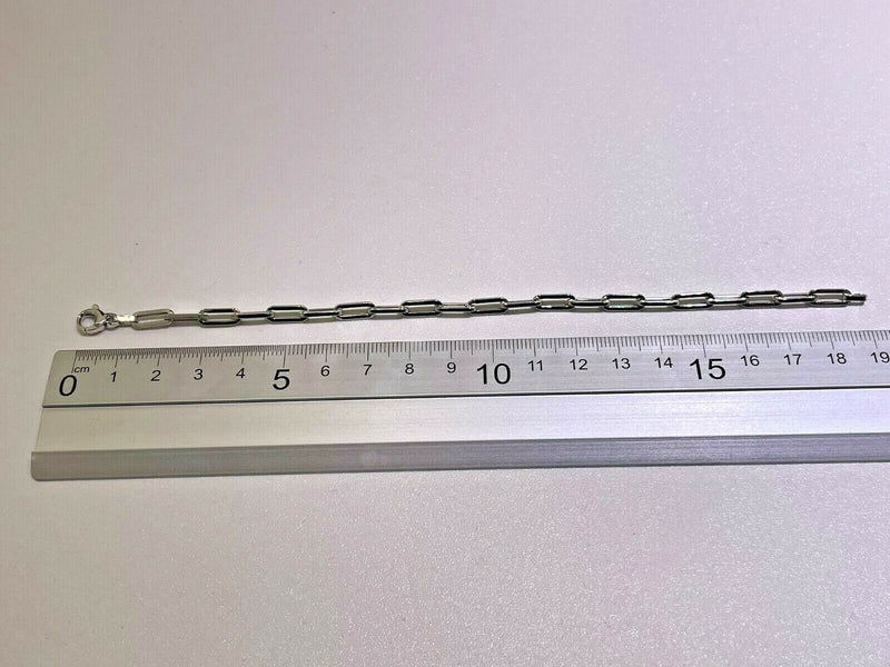 Bracciale Catena Donna , Oro Bianco 18kt Titolo 750 Grammi 4,08 Nuovo