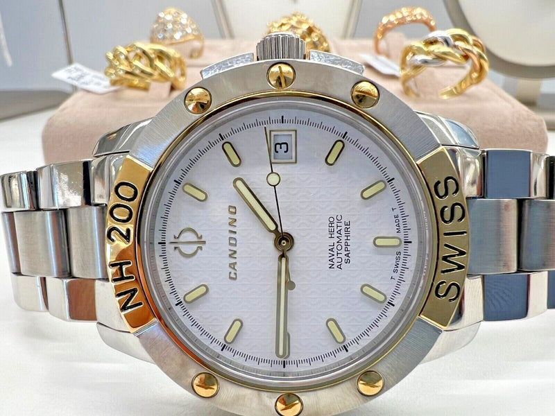 CANDINO NAVAL HERO AUTOMATICO DIVER ETA 2824 NUOVO FONDO DI MAGAZZINO