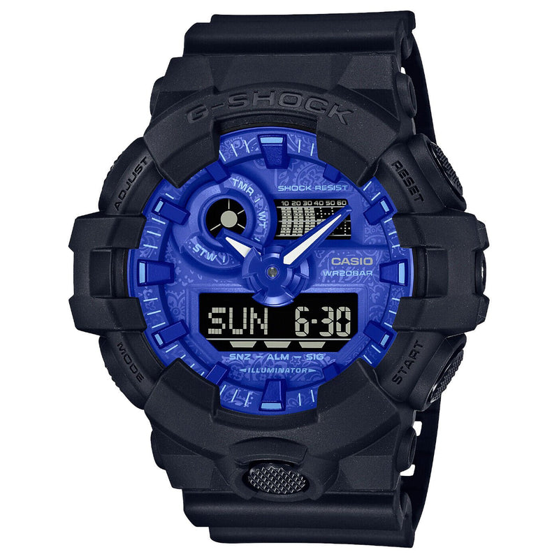 Casio G-shock Blue Paisley Ga-700bp-1aer Uomo Concessionario Ufficiale