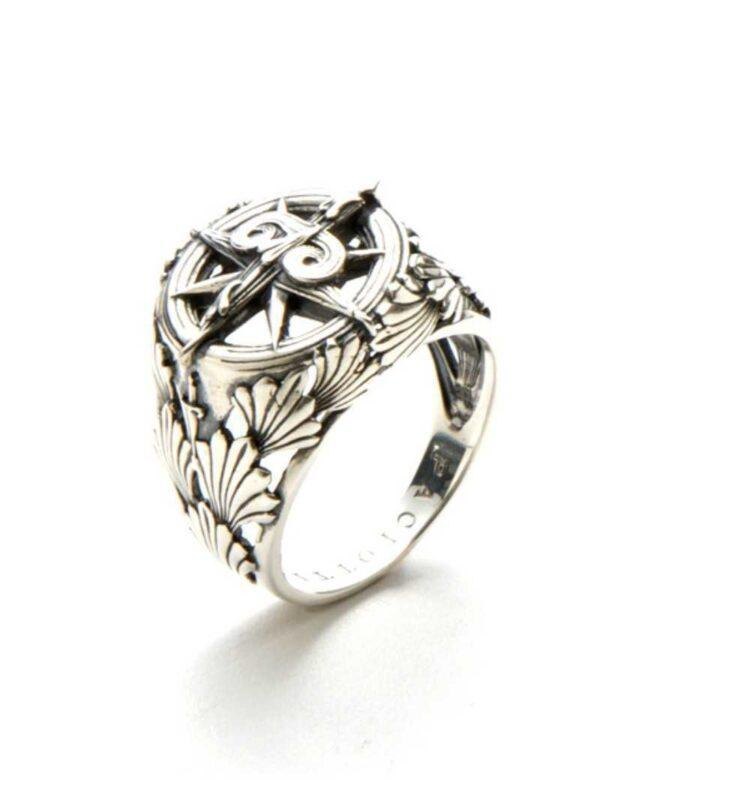 Cesare Paciotti Anello Uomo Nord Ovest , Argento 925 JPAN2073V