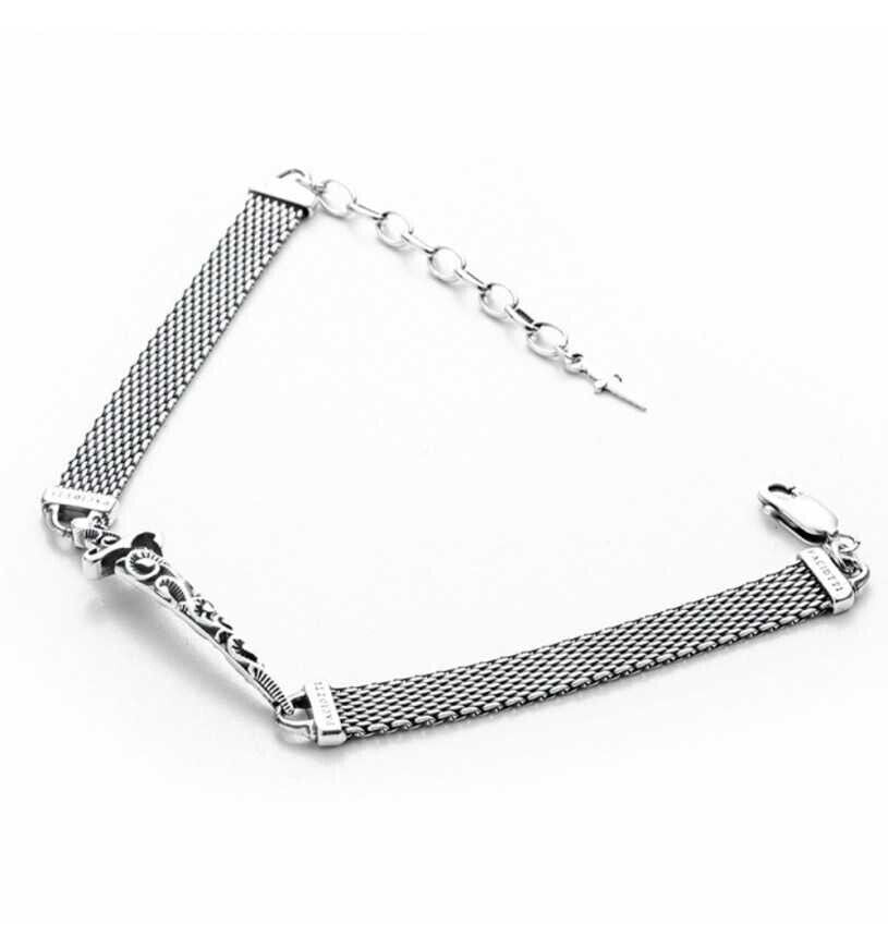 Cesare Paciotti Knitting Bracciale Uomo Argento 925 Referenza Jpbr2011v