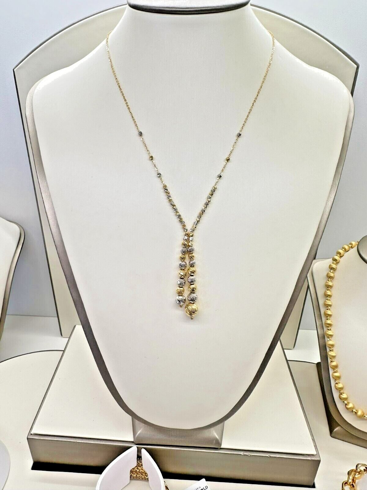 Collana Donna In Oro Giallo E Bianco 18kt Titolo 750 Grammi 5,90