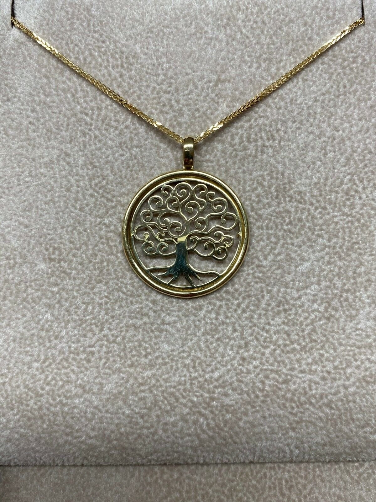 Collana Donna Oro Giallo 18k Titolo 750 Albero Della Vita Grammi 4,59