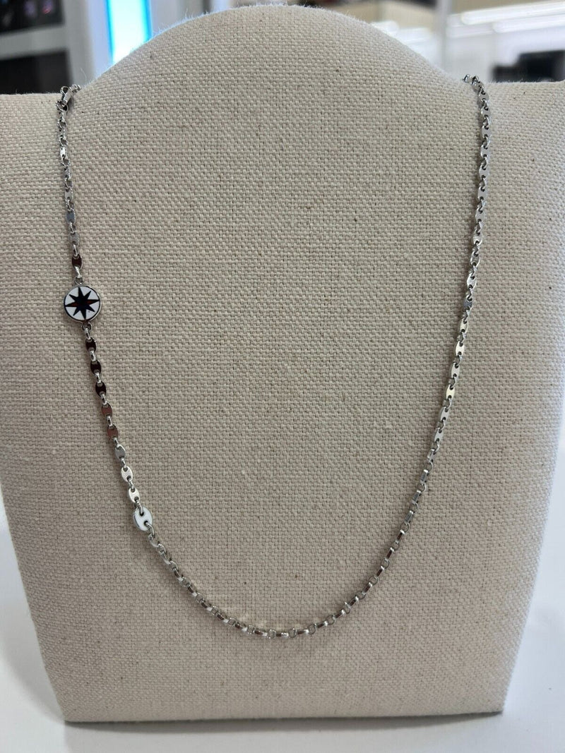 Collana Uomo Marinara Oro Bianco 18kt Titolo 750 Grammi 11,91