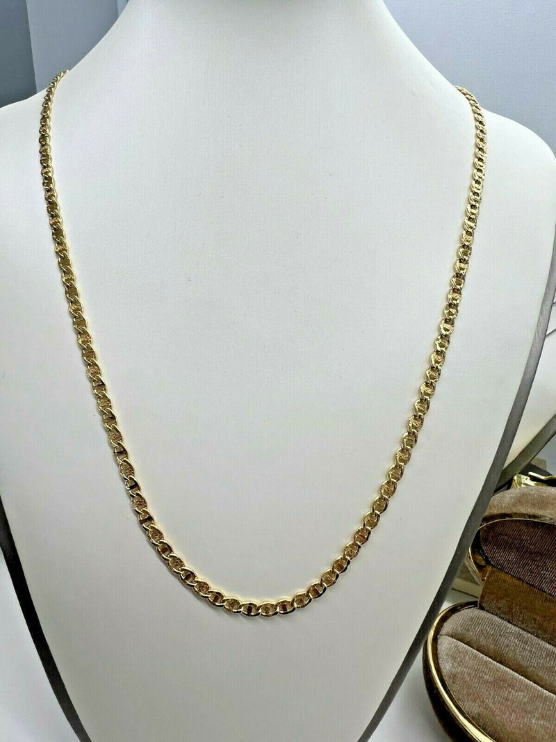 Collana Uomo Oro Giallo 18k Titolo 750 Grammi 14,57 Nuova Cm 60