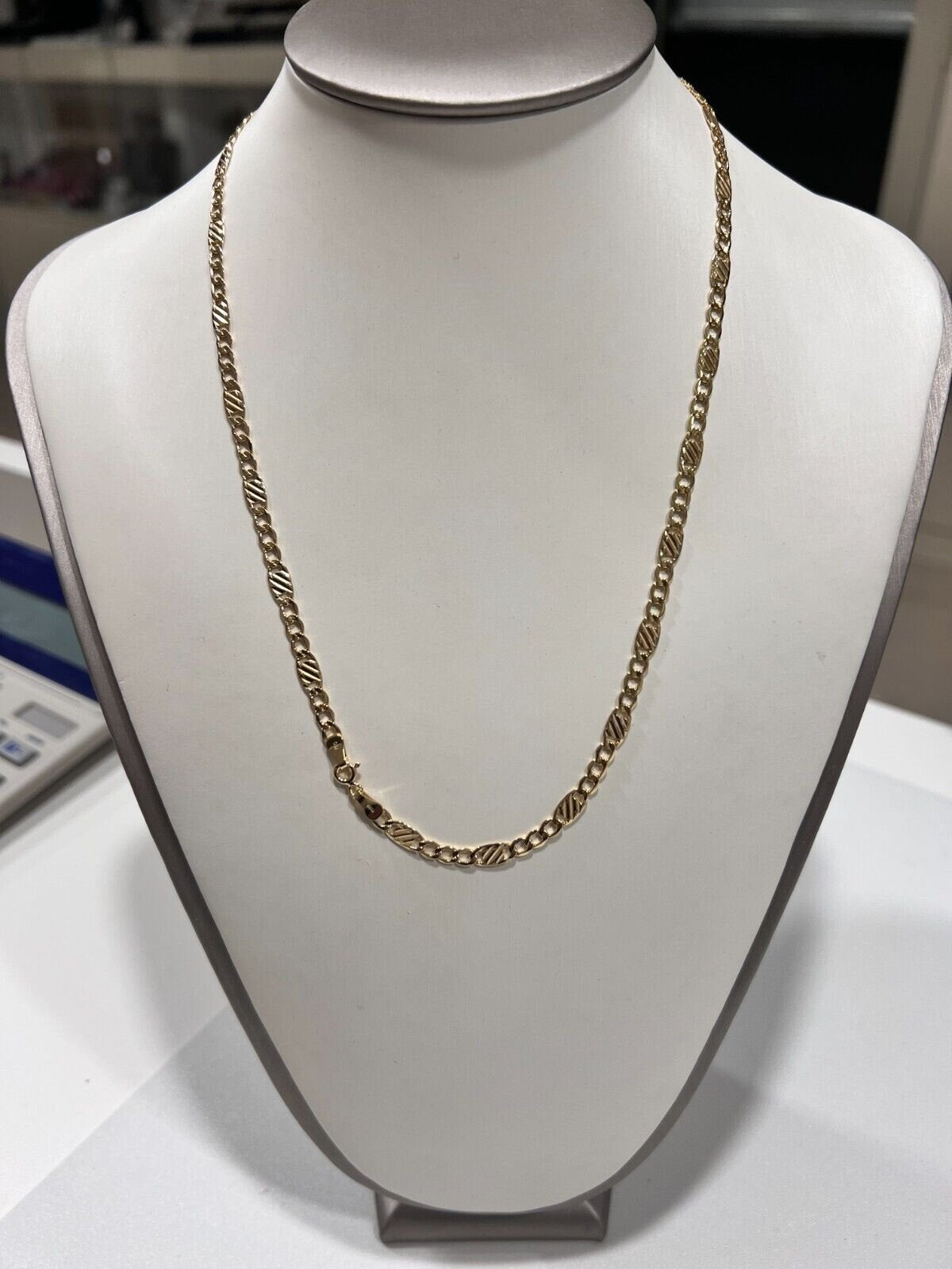 Collana Uomo Oro Giallo 18kt Titolo 750 Grammi 5,77 Nuova