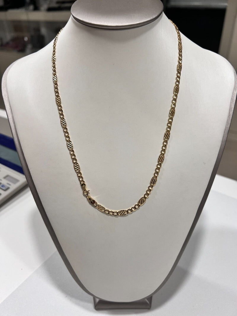 Collana Uomo Oro Giallo 18kt Titolo 750 Grammi 5,77 Nuova