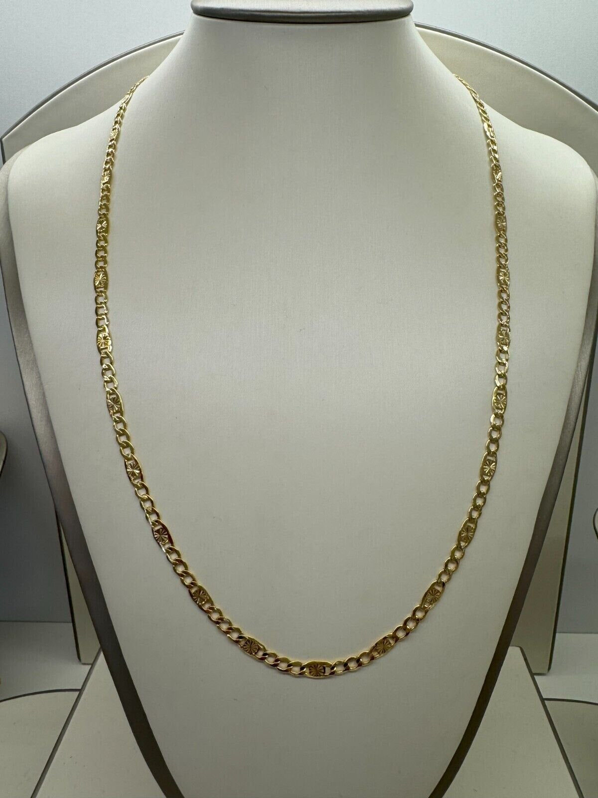 Collana Uomo Oro Giallo 18kt Titolo 750 Peso Grammi 7,37