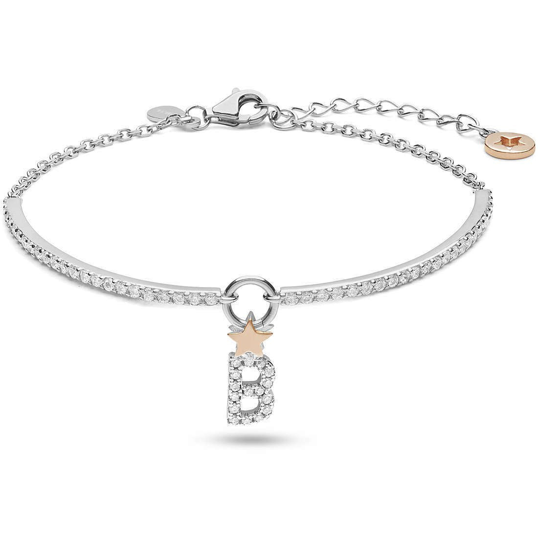 Comete Gioielli Bracciale Stella Lettera B Bra178 Argento 925