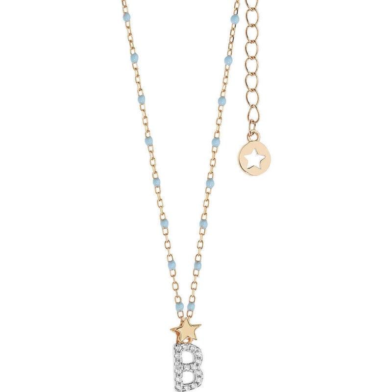 Comete Gioielli Collana Stella Lettera B GLA 174 Argento 925