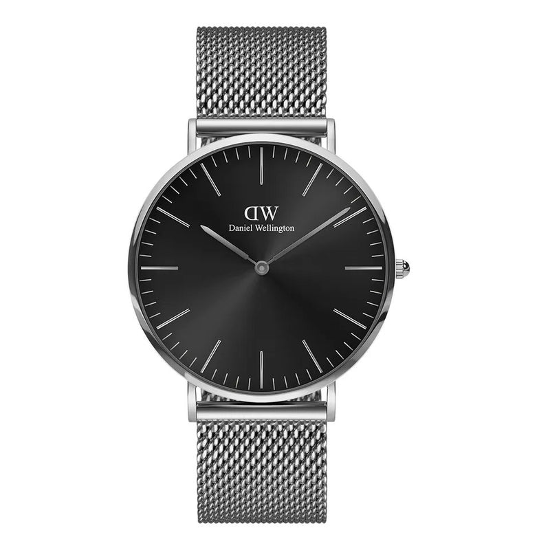 Daniel Wellington Uomo Classic Mesh Onyx Dw00100629 Cassa Da 40 Mm Garanzia Ufficiale