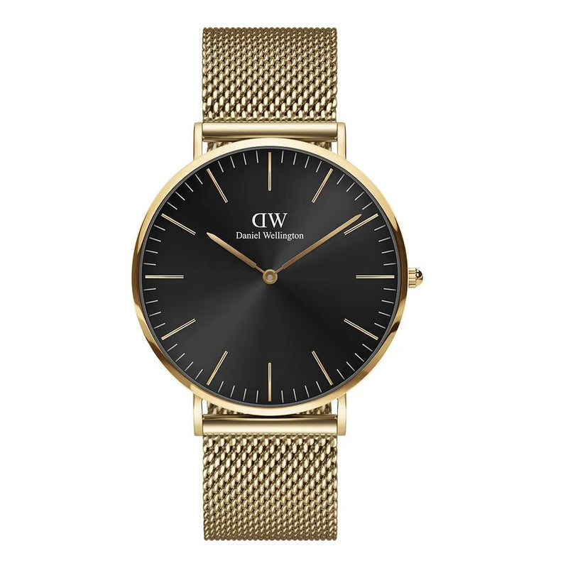 Daniel Wellington Uomo Classic Mesh Onyx Dw00100631 Cassa Da 40 Mm Garanzia Ufficiale