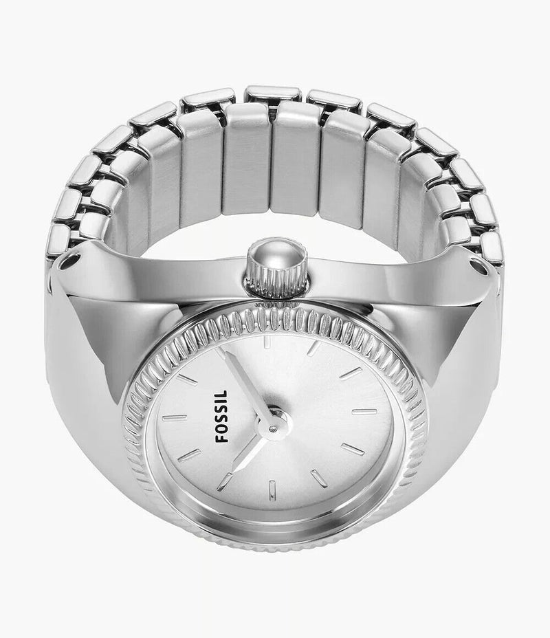 Fossil Watch Ring Orologio Anello Donna Quarz ES5245 Nuovo Garanzia Italia