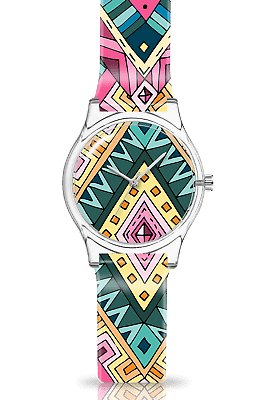 Jacob Mille Watch Batik Orologio+Pochette Unisex Quarz Nuovo