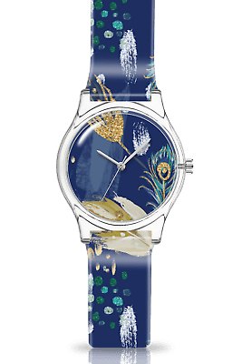 Jacob Mille Watch Plume Orologio+Pochette Unisex Quarz Nuovo