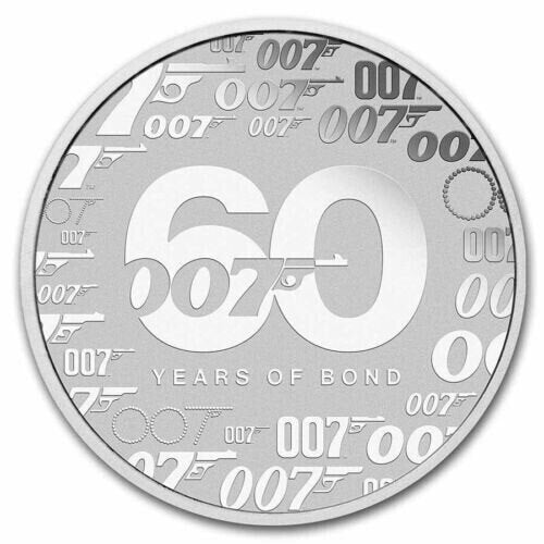 James Bond 007 60 Anni 1 Dollaro Tuvalu Queen Elisabetta II 2022