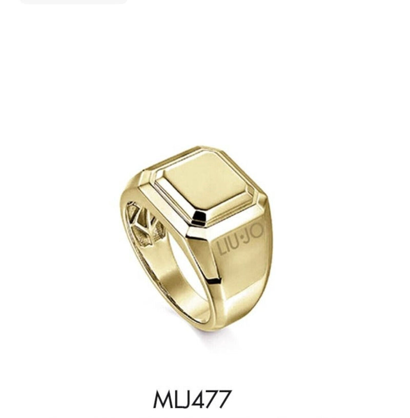 Liu Jo Anello Uomo In Acciaio Mlj477m24 Misura Dito 24 Nuovo