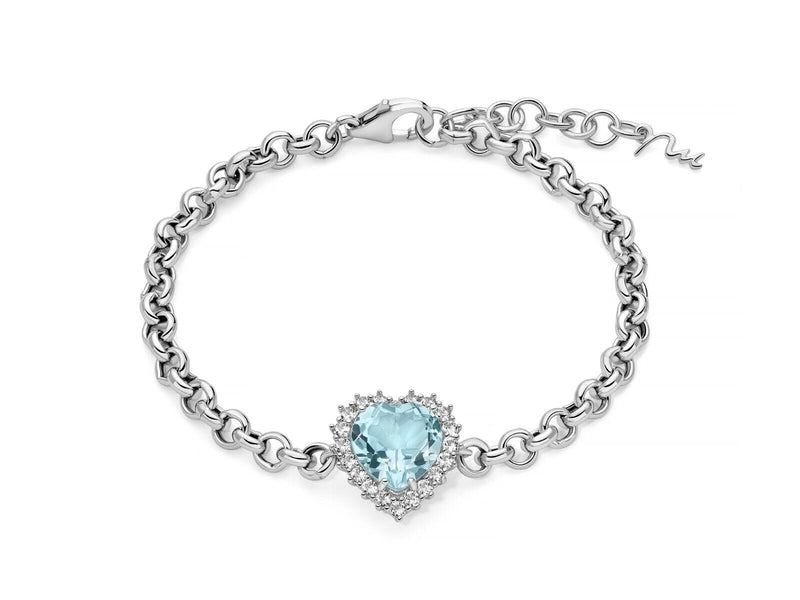 Miluna Bracciale Gemma Del Cielo Cuore Referenza BRD1025 Garanzia Ufficiale
