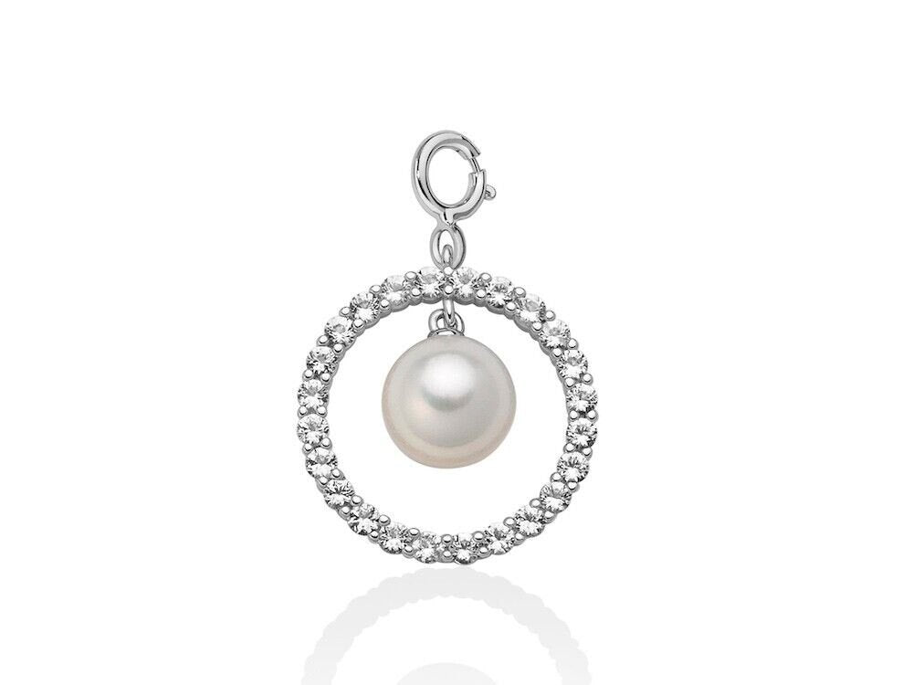 Miluna Charms Argento 925 Perla E Topazio Referenza Pdf870 Garanzia Ufficiale
