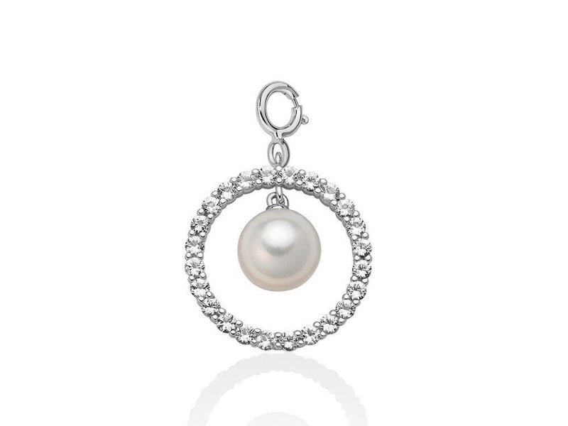 Miluna Charms Argento 925 Perla E Topazio Referenza Pdf870 Garanzia Ufficiale