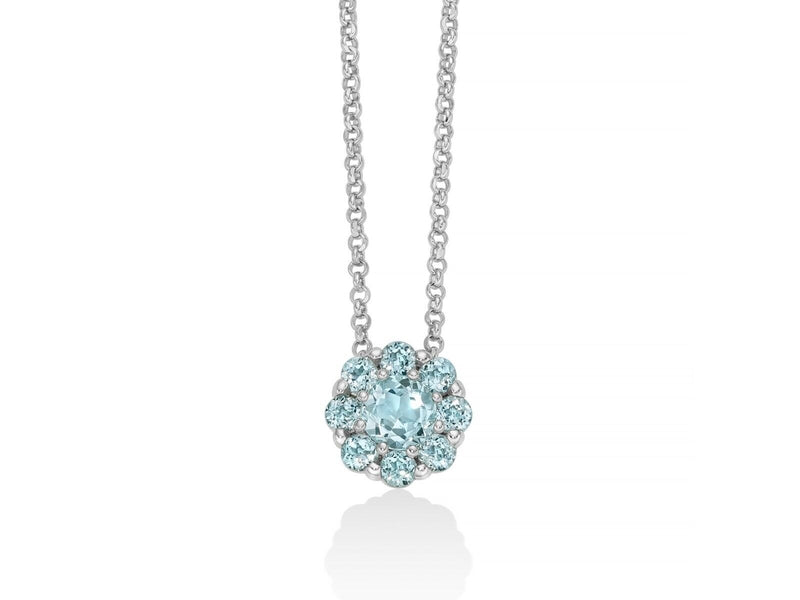 Miluna Collana Gemma Del Cielo a Fiore Referenza CLD4796 Garanzia Ufficiale