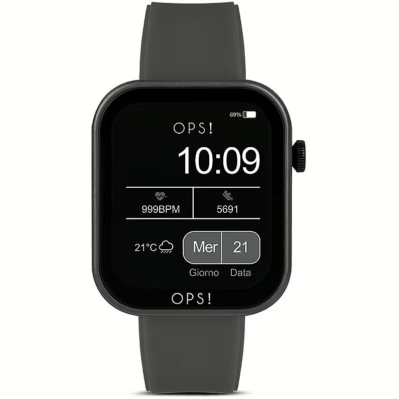 OPS Smartwatch Active Call Opssw-30 Grigio Con Microfono Nuovo