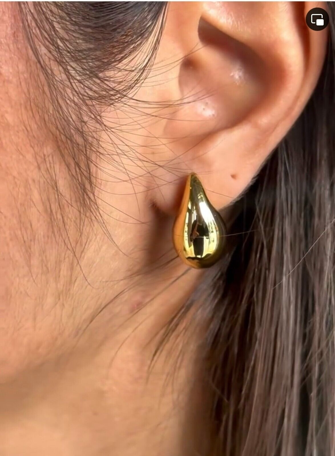 Orecchini Goccia In Oro Giallo 18kt Titolo 750 Grammi 4,29