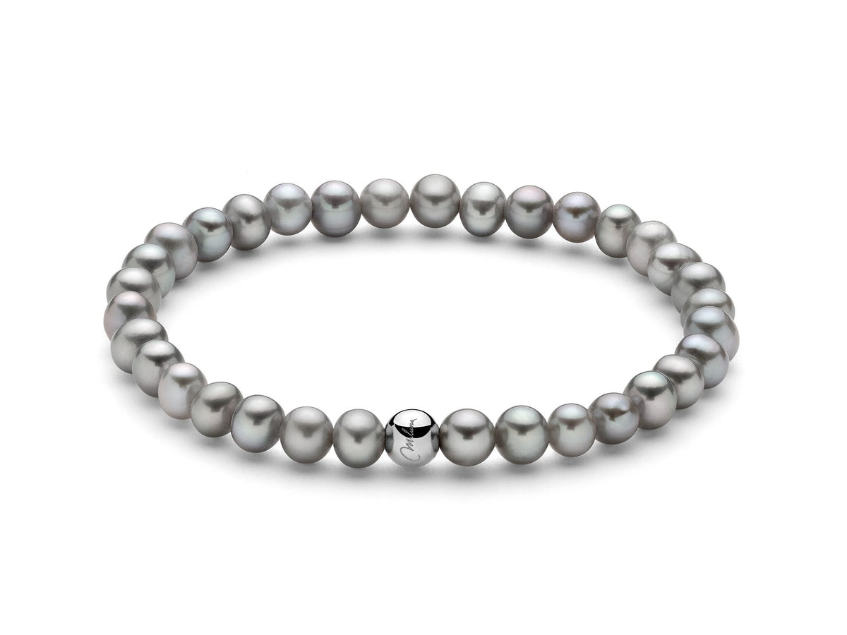 Miluna Giochi Di Perle Bracciale Elasticizzato Con Perle Coltivate E Argento 925 Referenza Pbr3035