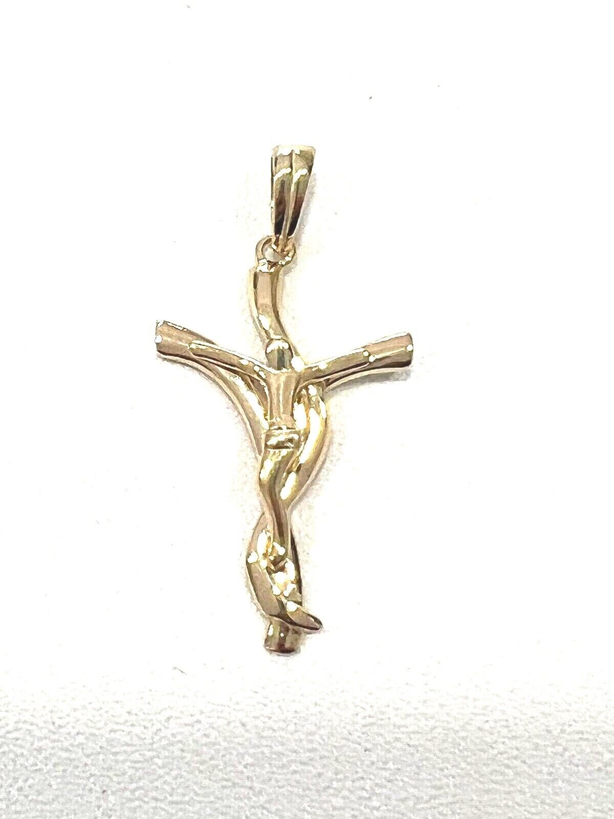 Croce Uomo In Oro Giallo 18kt Titolo 750 Peso Gr. 3,11