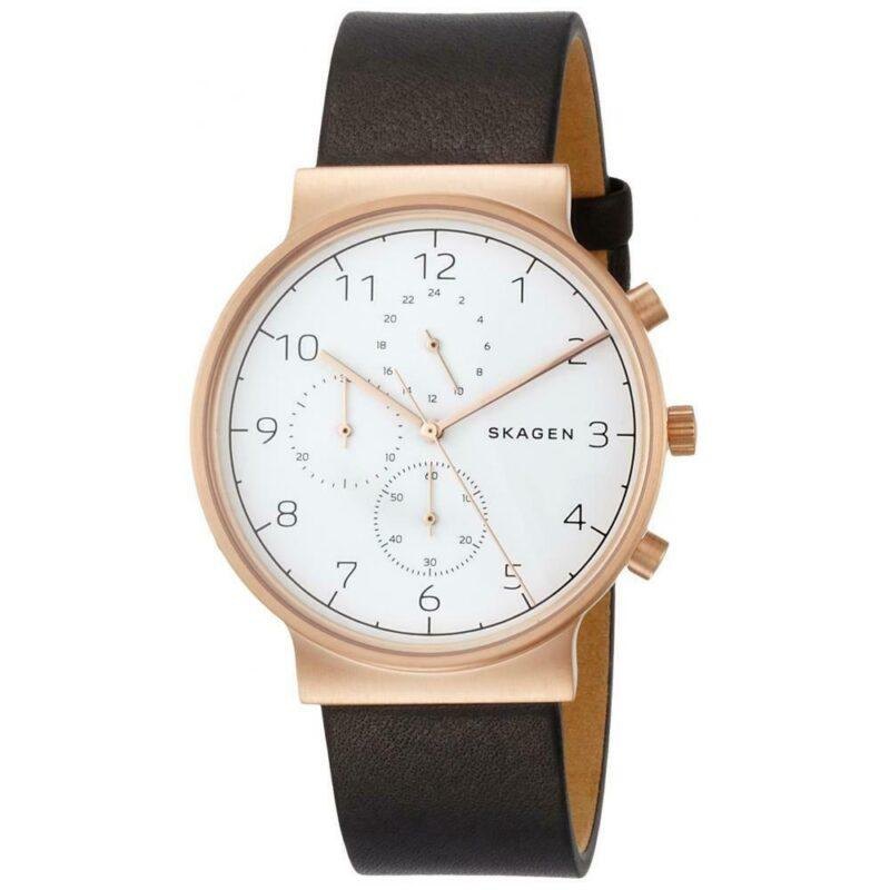 Skagen Ancher Orologio Uomo Solo Tempo Skw6371 Nuovo