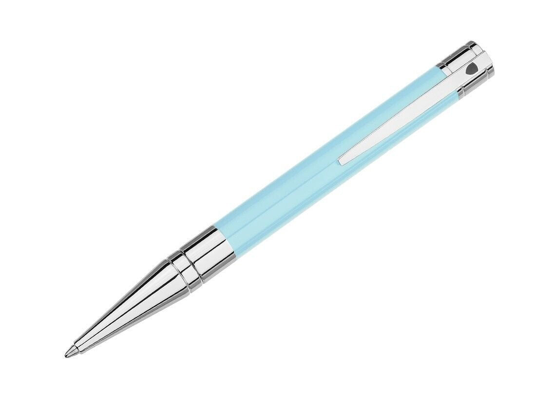 S.T. Dupont D-initial Bp Blue/chrome Blu Pastello 265279 Garanzia Ufficiale