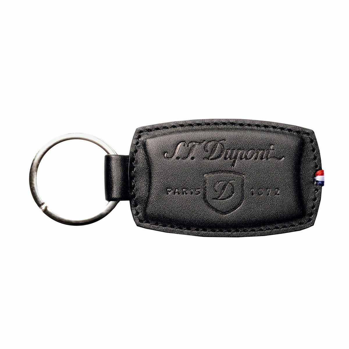S.T. Dupont Portachiavi D Line Black Acciaio E Pelle Nuovo Referenza 3053