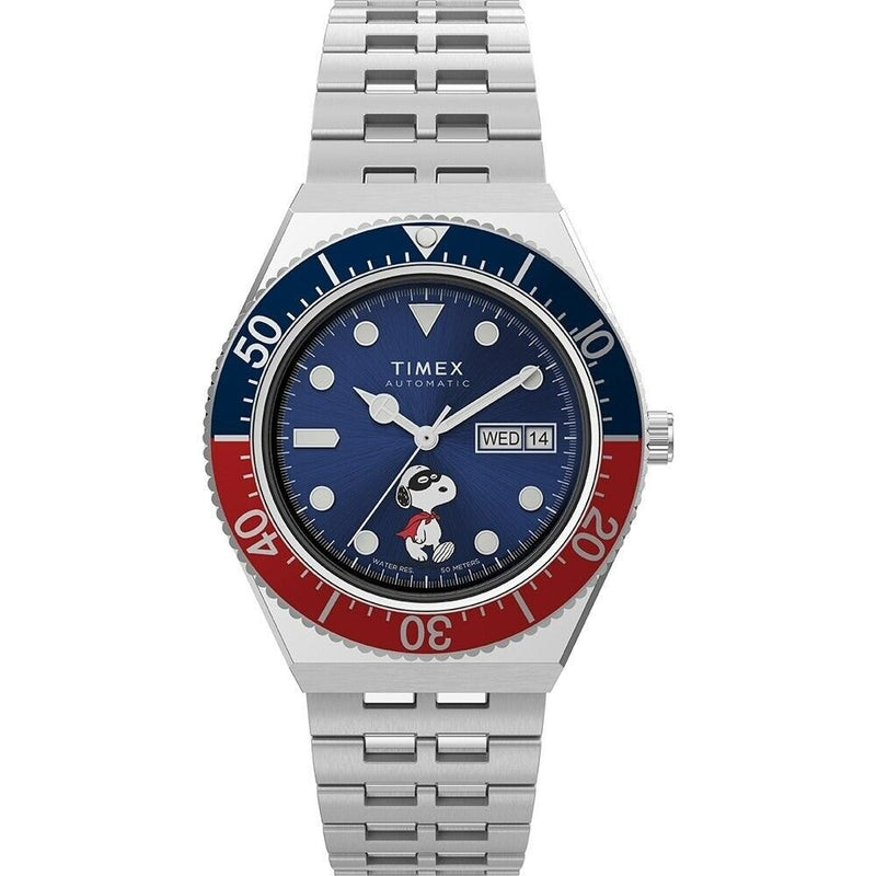Timex Q Peanuts Superhero Automatico Uomo Referenza Tw2w47500 Nuovo