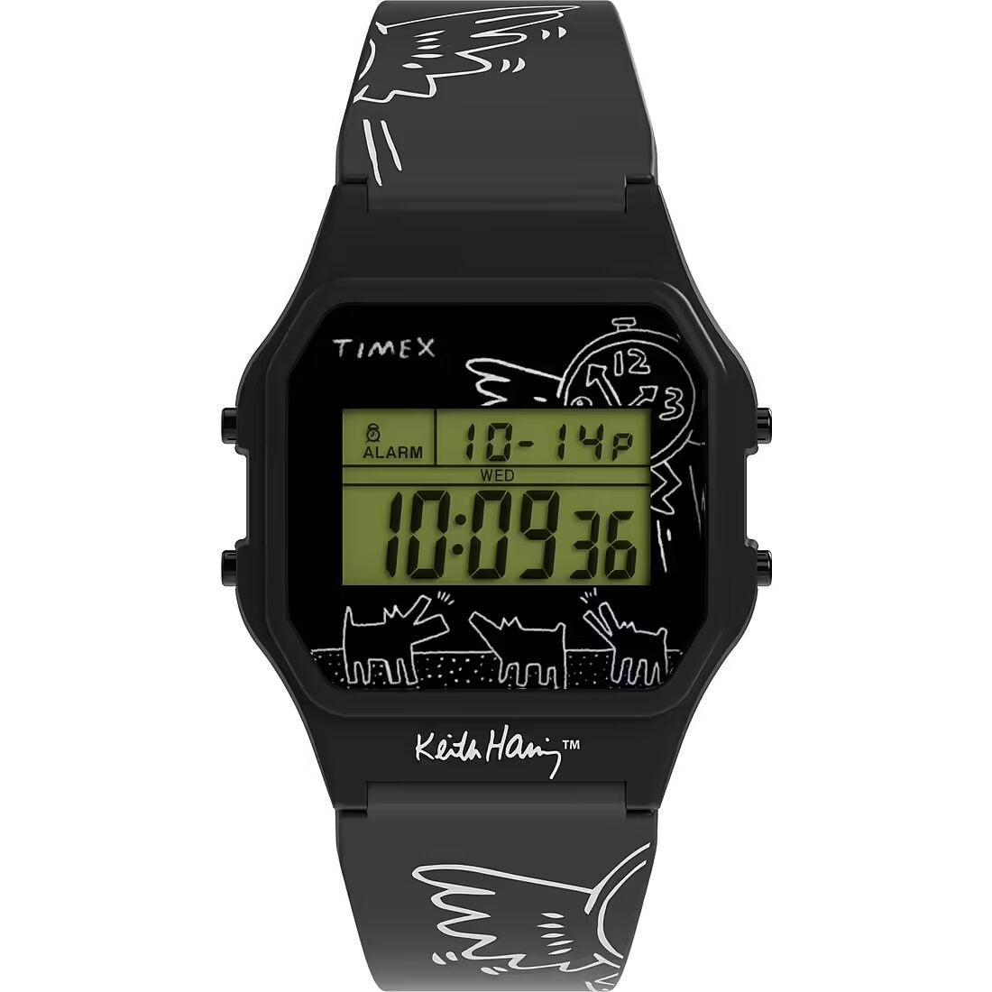 Timex T80 Keith Haring Uomo Solo Tempo Referenza TW2W25500 Nuovo