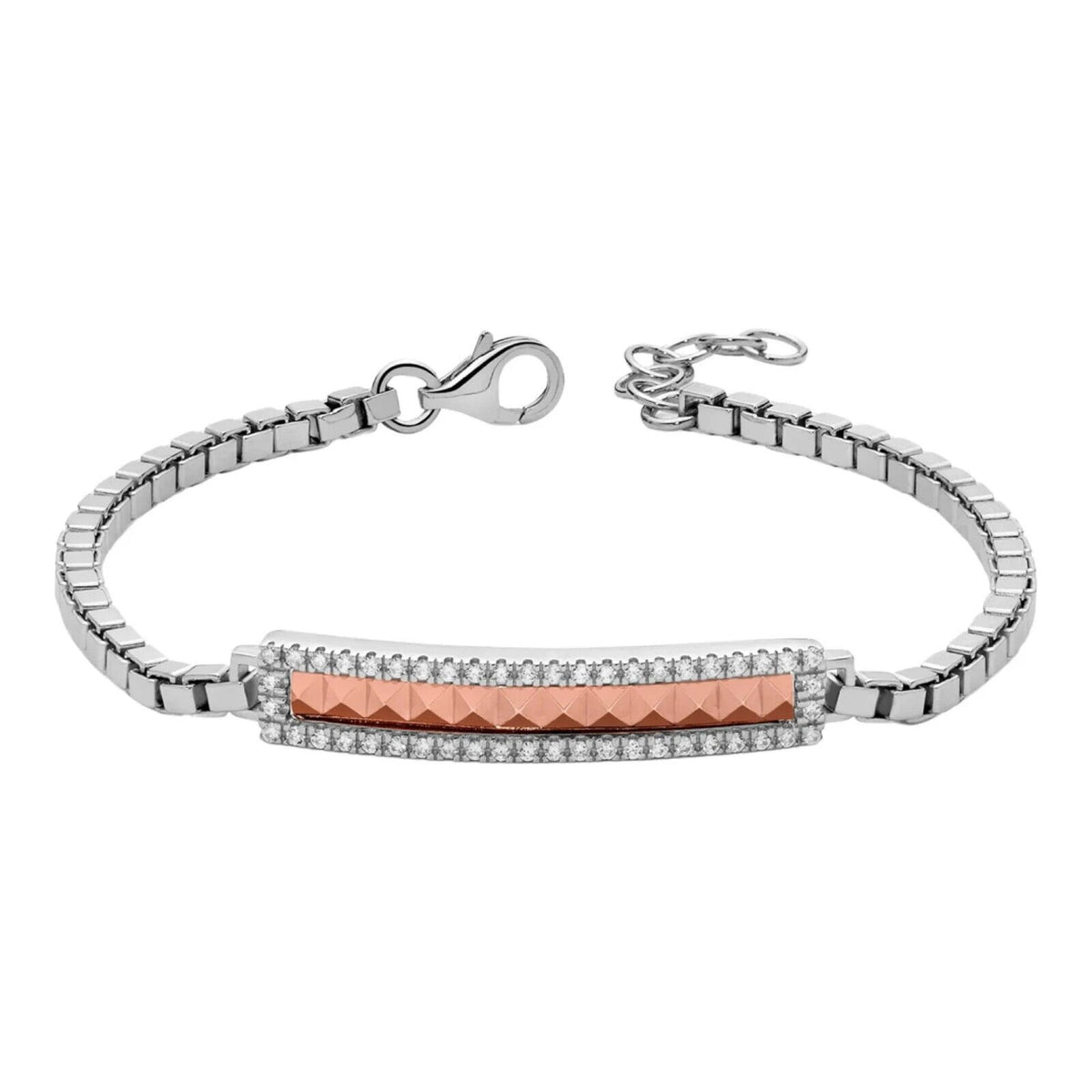 Yukiko Bracciale Uomo Argento 925 Br784 Nuovo Garanzia Ufficiale