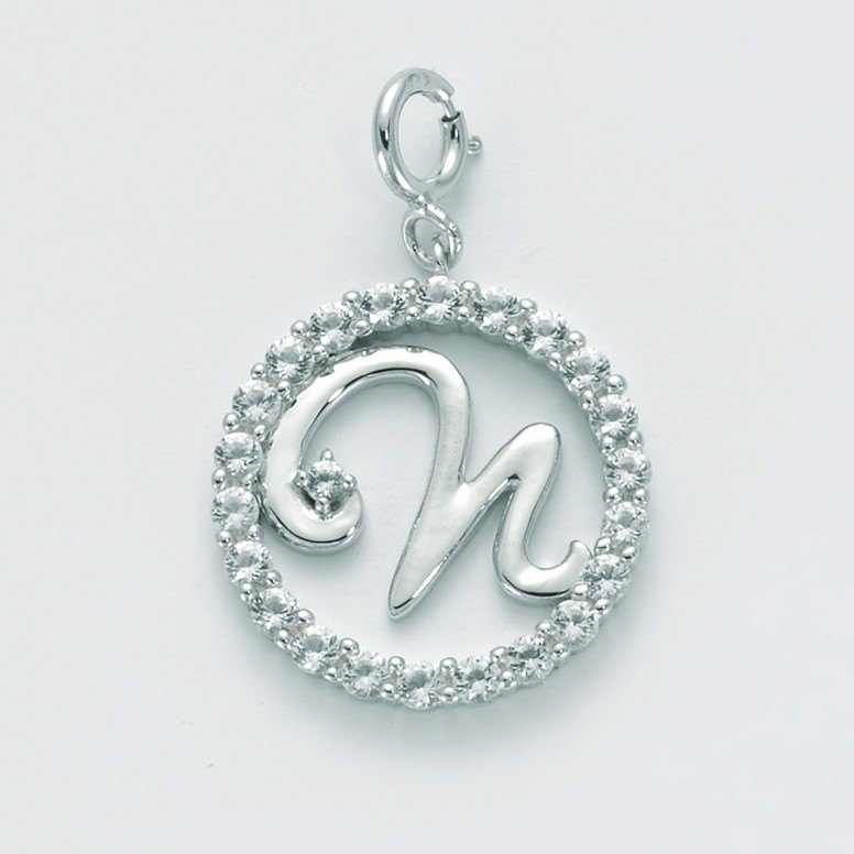 Miluna Pendente Per Bracciale Collezione Natural Brio Lettera N Referenza Pfd857-n Nuovo Da Concessionario Ufficiale
