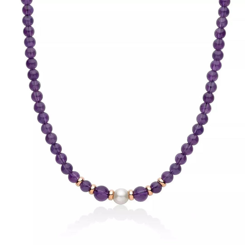 Miluna I Segreti Della Natura Collana Argento 925 E Ametista PCL6524