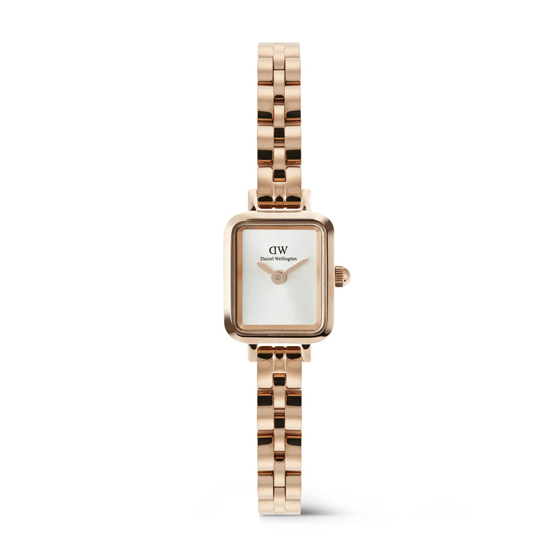 Daniel Wellington Quadro Mini Arch 3-link White Sunray Rose Gold Orologio Donna Referenza DW00100847 Garanzia Ufficiale Italia