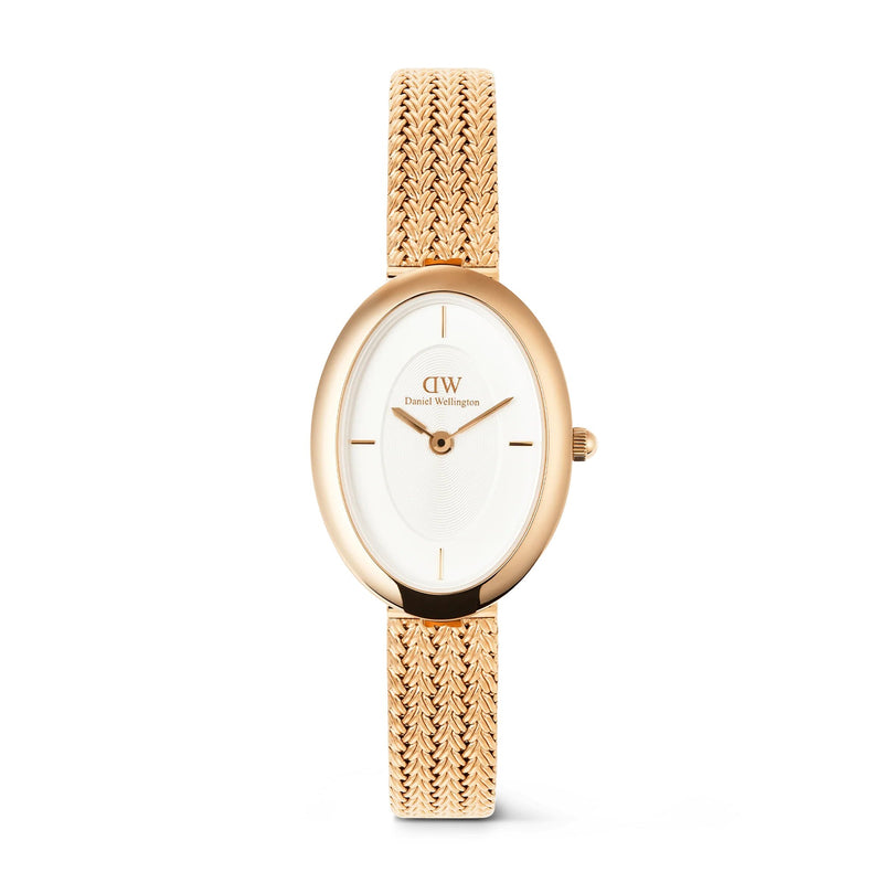 Daniel Wellington Juliette Braided Mesh White Sunray Rose Gold Orologio Donna Referenza DW00100883 Garanzia Ufficiale Italia