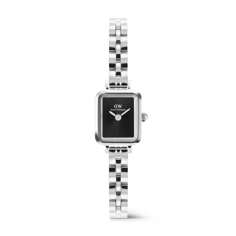 Daniel Wellington Quadro Mini Arch 3-link Onyx Sunray Silver  Orologio Donna Referenza DW00100845 Garanzia Ufficiale Italia