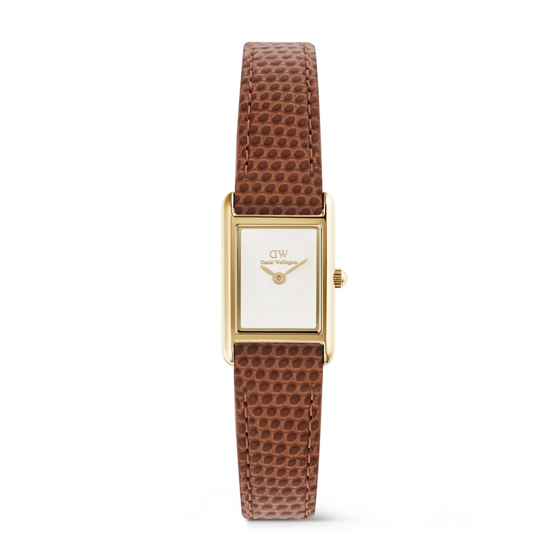 Daniel Wellington Orologio Donna Bound Mini Light Brown Lizard Gold Referenza DW00100905 Garanzia Ufficiale Italia