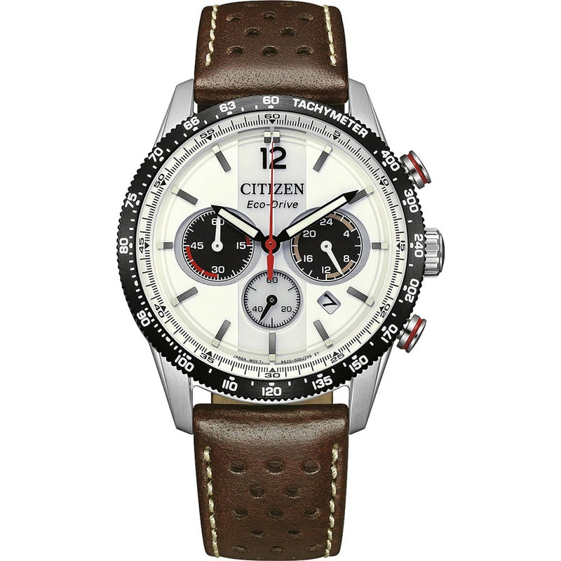 CITIZEN ECO DRIVE COLLEZIONE OF VINTAGE RACING CRONO OROLOGIO UOMO REFERENZA CA4714-04A GARANZIA UFFICIALE ITALIA