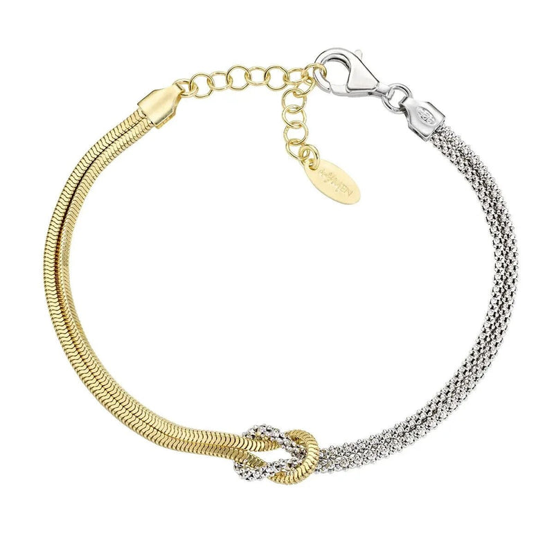 AMEN  BRACCIALE NODO D'AMORE  DONNA  ARGENTO 925 REFERENZA BRNOAMBG16 NUOVO