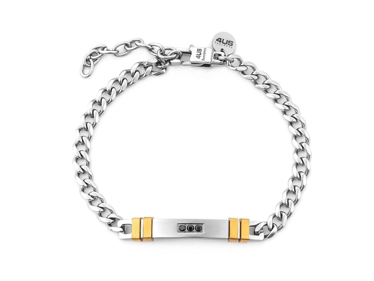 4US CESARE PACIOTTI  BRACCIALE  ACCIAIO  UOMO 4UBR7557