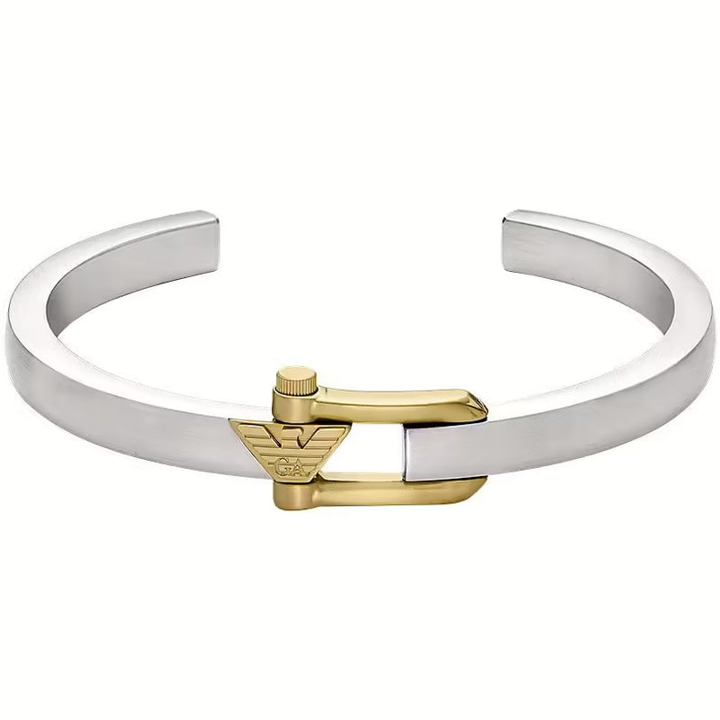EMPORIO ARMANI  EAGLE LOGO  BRACCIALE  UOMO  EGS3244040  NUOVO