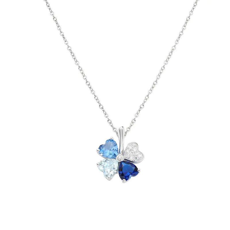 AMEN  QUADRICUORE  COLLANA  DONNA  ARGENTO 925 REFERENZA   CLPQUBMBL  NUOVA