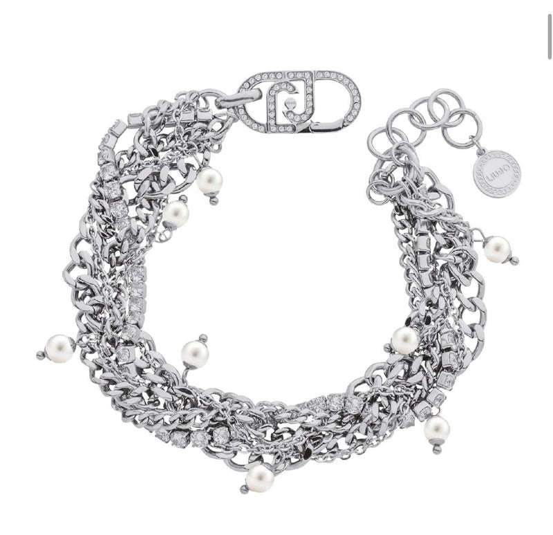 LIU JO   BRACCIALE  ACCIAIO   DONNA   LJ3073  NUOVO
