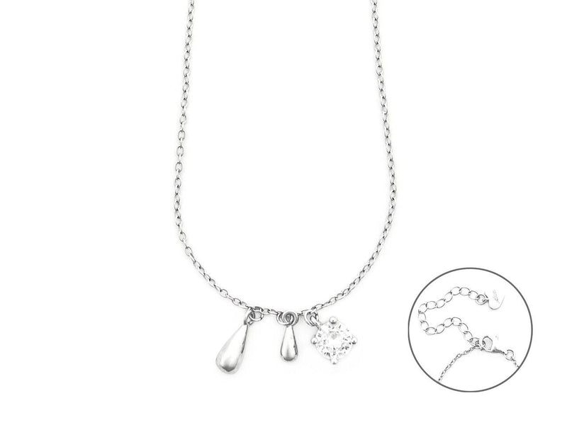 4US CESARE PACIOTTI GOCCE BIANCHE  WOMAN COLLANA  DONNA  4UCL7452W   NUOVA