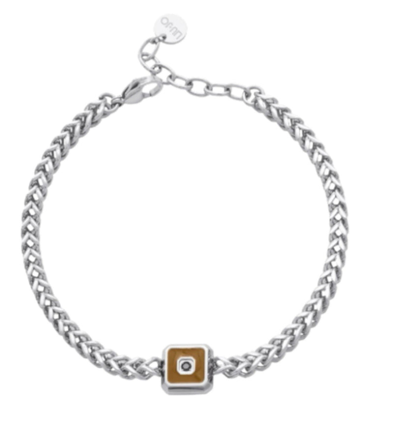 LIU JO ESSENTIAL MAN  BRACCIALE UOMO IN ACCIAIO MLJ653    NUOVO